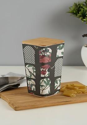 Black And White Bamboo Food Container