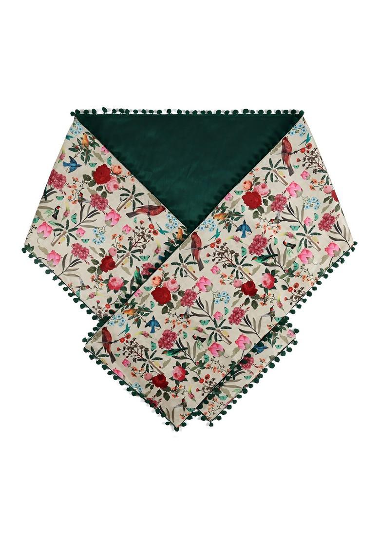 Yellow Printed Micro Velvet Table Runners