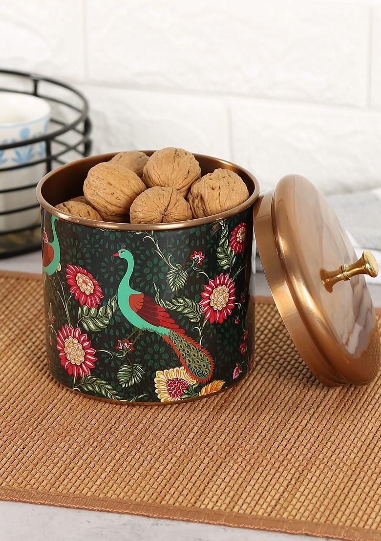 Black Printed Food Container