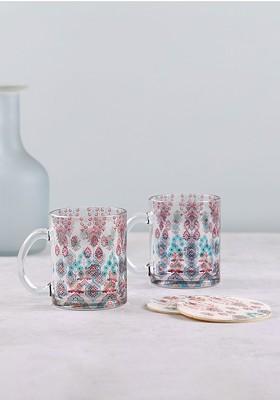 Pearls Of Veneration Transparent Set Of 4 Mugs And Coasters