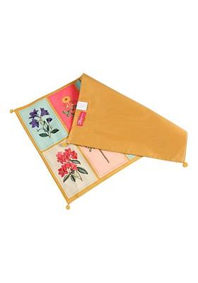 6 Pieces Yellow Printed Cotton Table Placemats