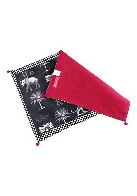 Black Animalia Creations Printed Micro Velvet Table Mats