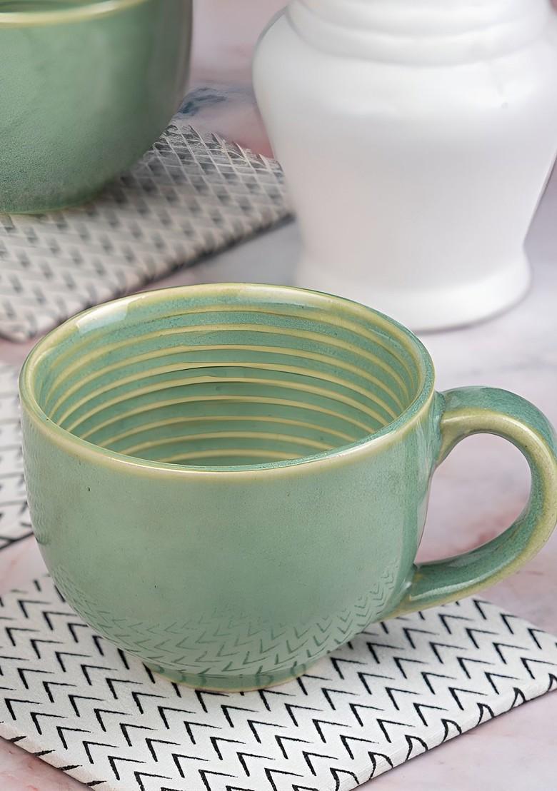 Coaster Set Of 4 White And Black 4 Pieces Printed Cotton Square Coasters