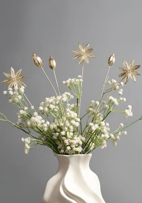 Gold Toned 6 Pieces Spice Metal Sticks