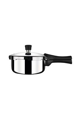 Black Tri Ply Stainless Steel Induction Base Pressure Cooker 2.5 L