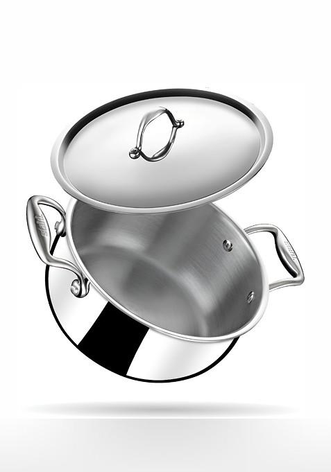 Stainless Steel Induction Base Cooking Casserole