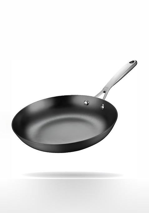 Black Cast Iron Induction Base Frypan