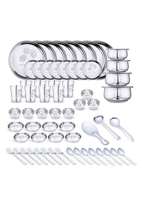 Steel 67 Pieces Stainless Steel Dinner Set
