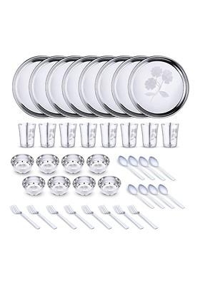 Steel 40 Pieces Printed Stainless Steel Set