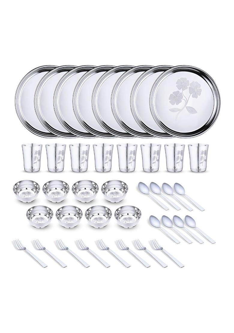 Steel 40 Pieces Printed Stainless Steel Set