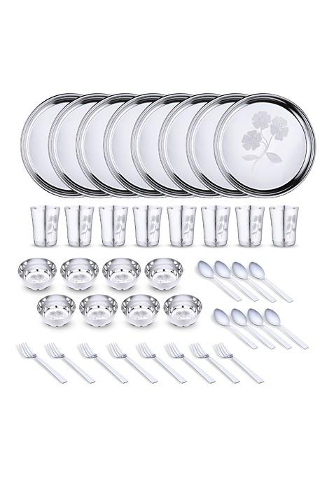 Steel 40 Pieces Printed Stainless Steel Set