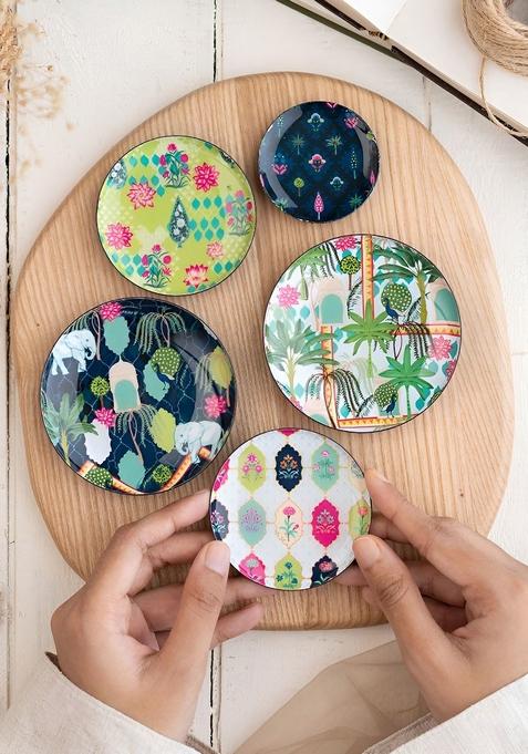 Set Of 5 Jaipur Haveli Art Fridge Magnet