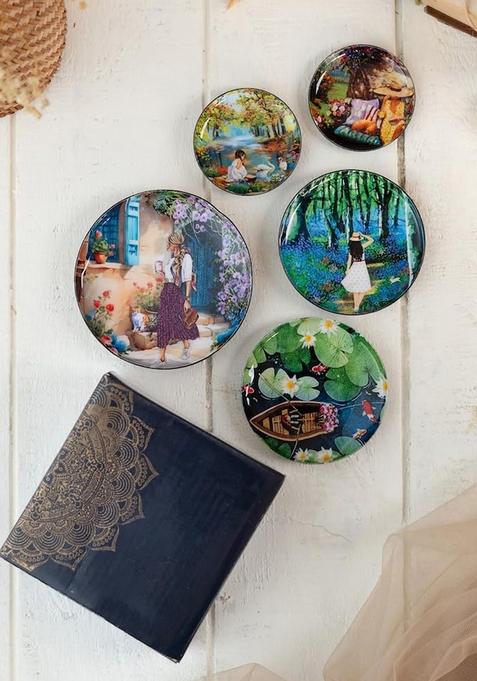 Set Of 5 Slice Of Life Art Fridge Magnet