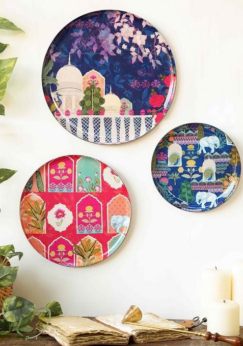 Set Of 3 Vintage Wall Plates For Home And Wall Decor