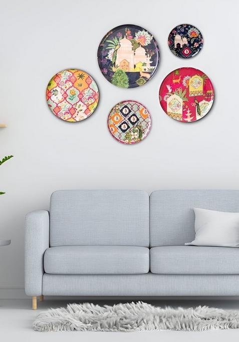 Set Of 3 Ajmer Floor Wall Plates For Home And Wall Plates