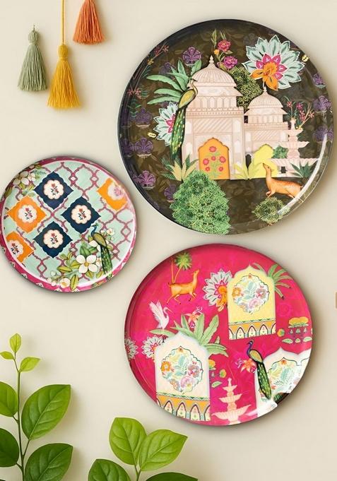 Set Of 5 Ajmer Floor Wall Plates For Home And Wall Plates