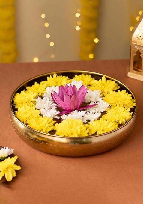 Maitri Brass Urli Bowl For Home And Gifting Ocassion