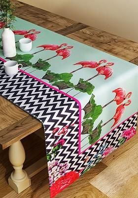 Green Printed Table Runner