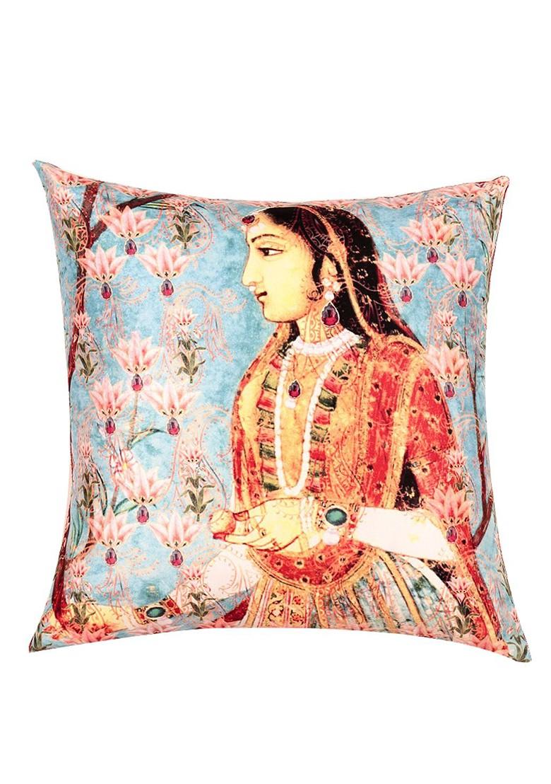 Multicoloured Set Of 5 Printed 16 X 16 Square Cushion Covers