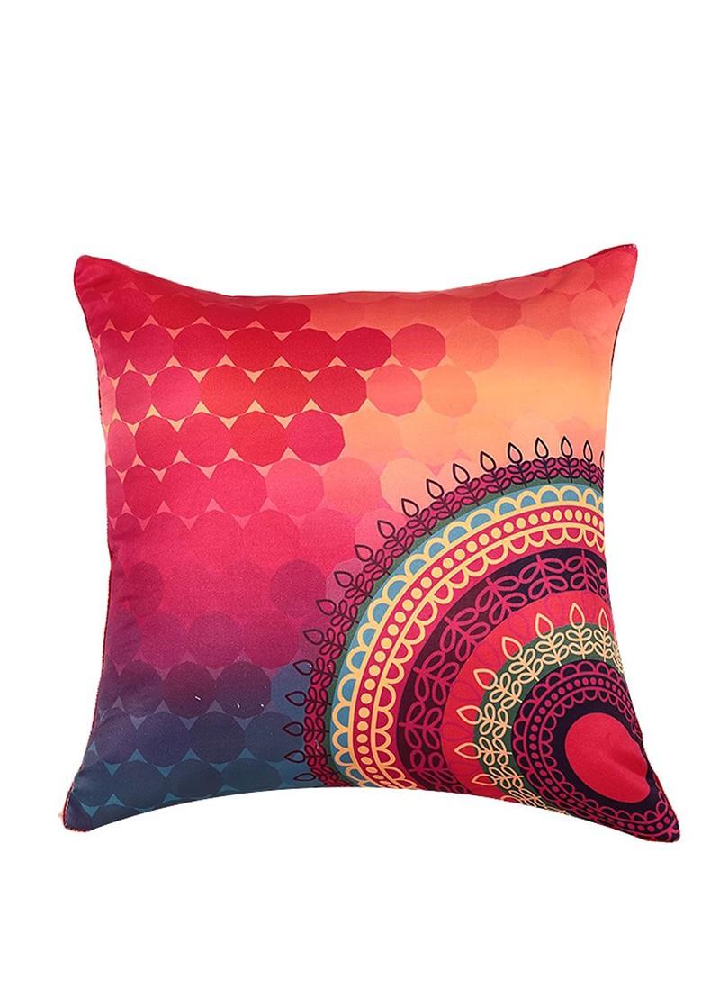 Multicoloured Set Of 5 Printed 16 X 16 Square Cushion Covers