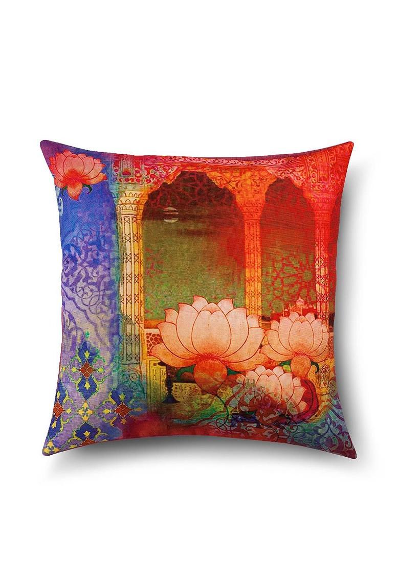 Multicoloured Set Of 3 16 X 16 Square Cushion Covers