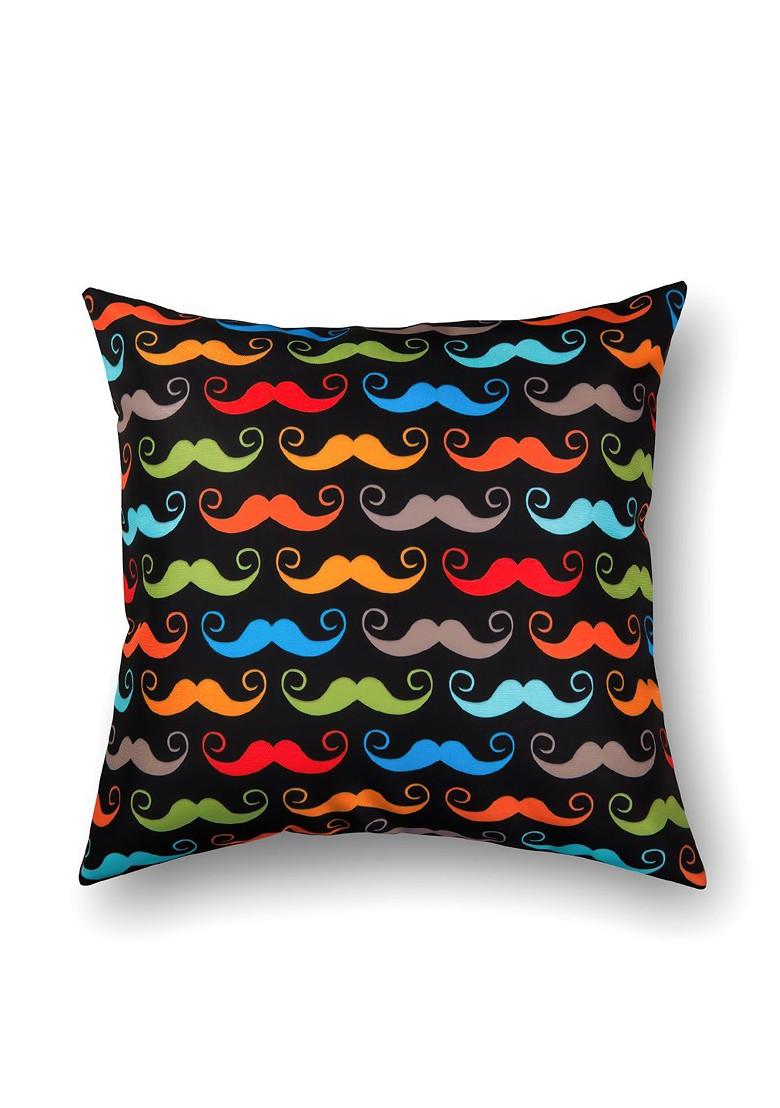 Multicoloured Set Of 3 Printed 16 X 16 Square Cushion Covers