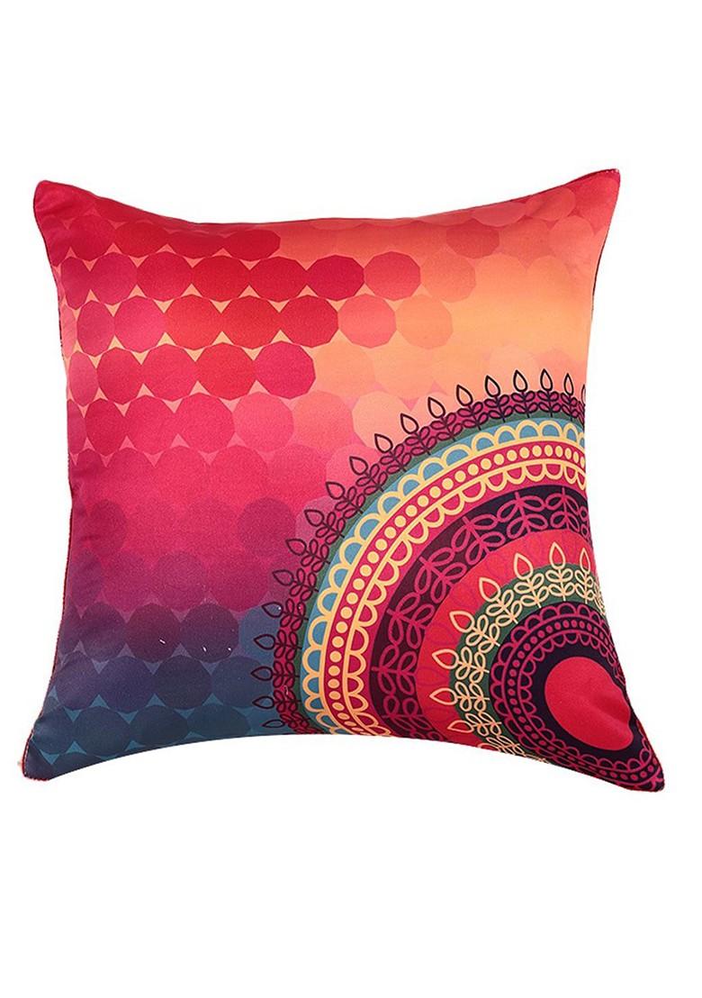 Multicoloured Set Of 5 Printed 16 X 16 Square Cushion Covers