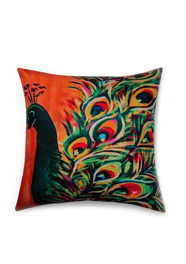 Multicoloured 16 X 16 Set Of 3 Square Printed Cushion Covers