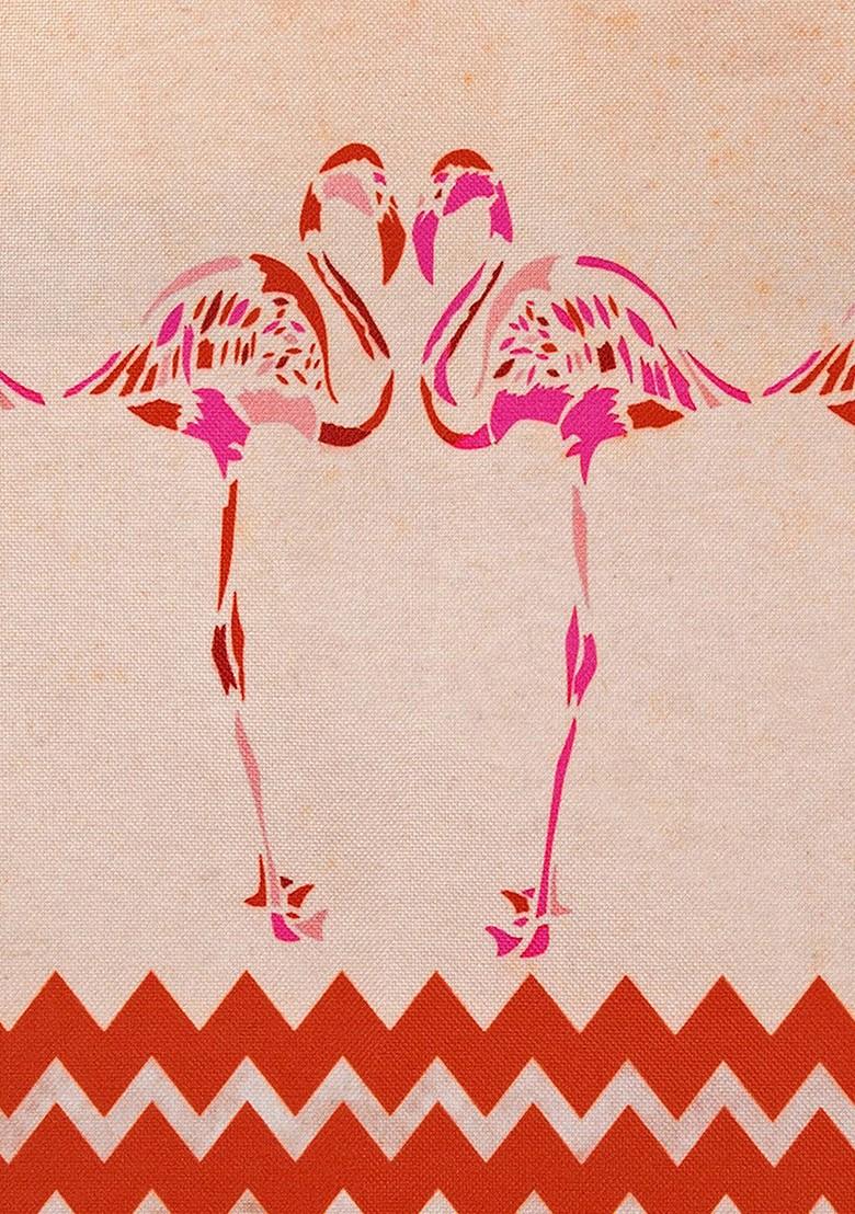 Orange Set Of 5 Printed 16 X 16 Square Cushion Covers