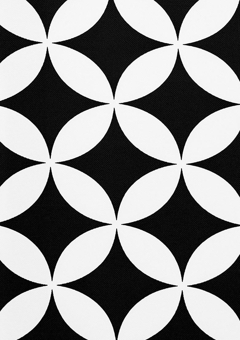 Black And White Set Of 2 Printed 16 X 16 Square Cushion Covers