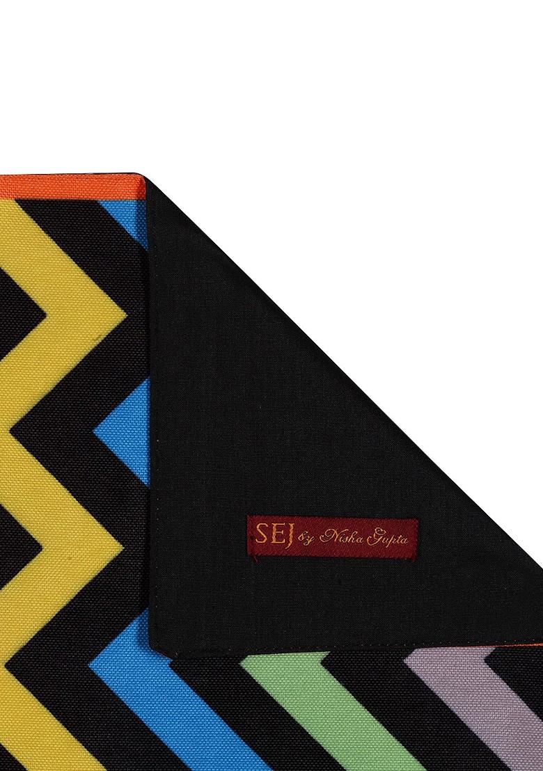 Multicoloured Pirnted Rectangular 48 X 13 Cotton Table Runner