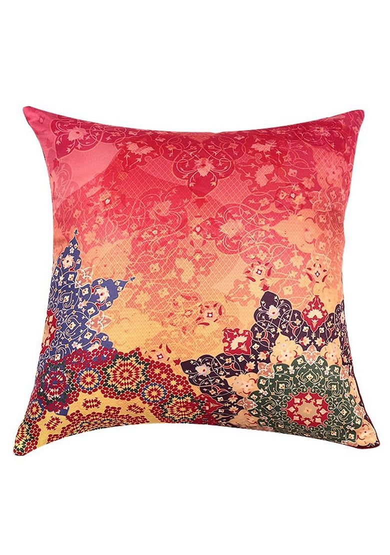 Multicoloured Set Of 3 Printed 16 X 16 Square Cushion Covers