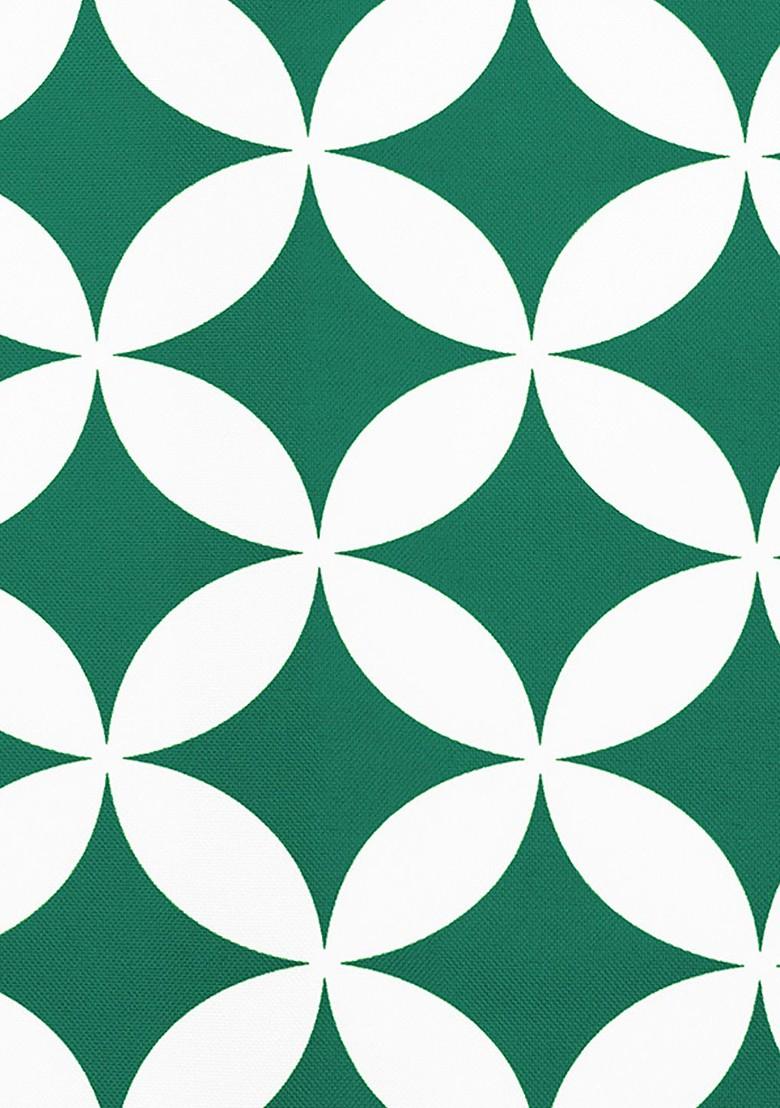 Green Set Of 2 Printed 16 X 16 Square Cushion Covers