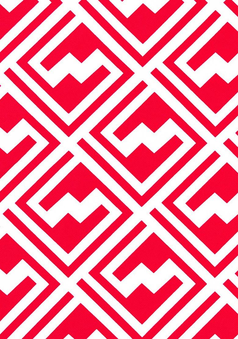 Pink And White Set Of 2 Printed 16 X 16 Square Cushion Covers