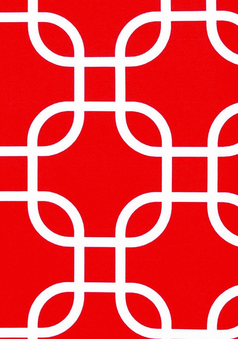 Red Set Of 2 Printed 16 X 16 Square Cushion Covers