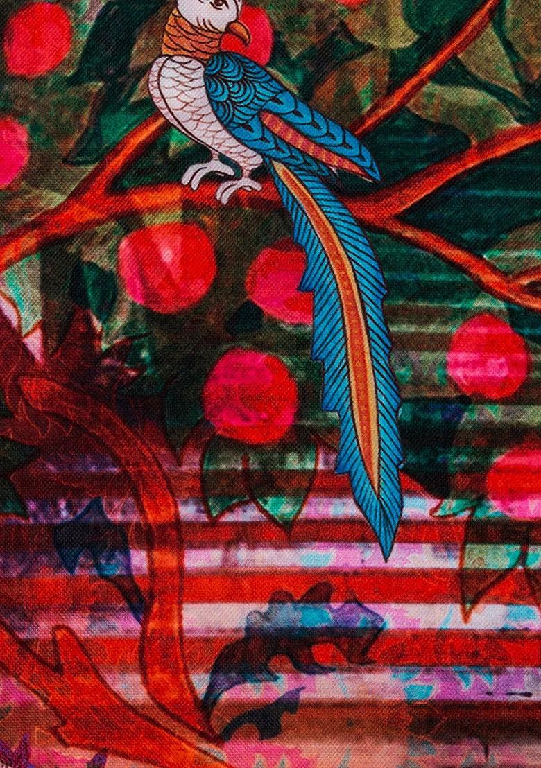 Multicoloured 16 X 16 Set Of 3 Square Printed Cushion Covers