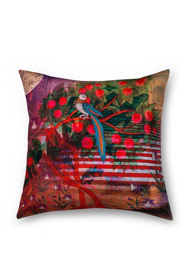 Multicoloured Set Of 2 Printed 16 X 16 Square Cushion Covers