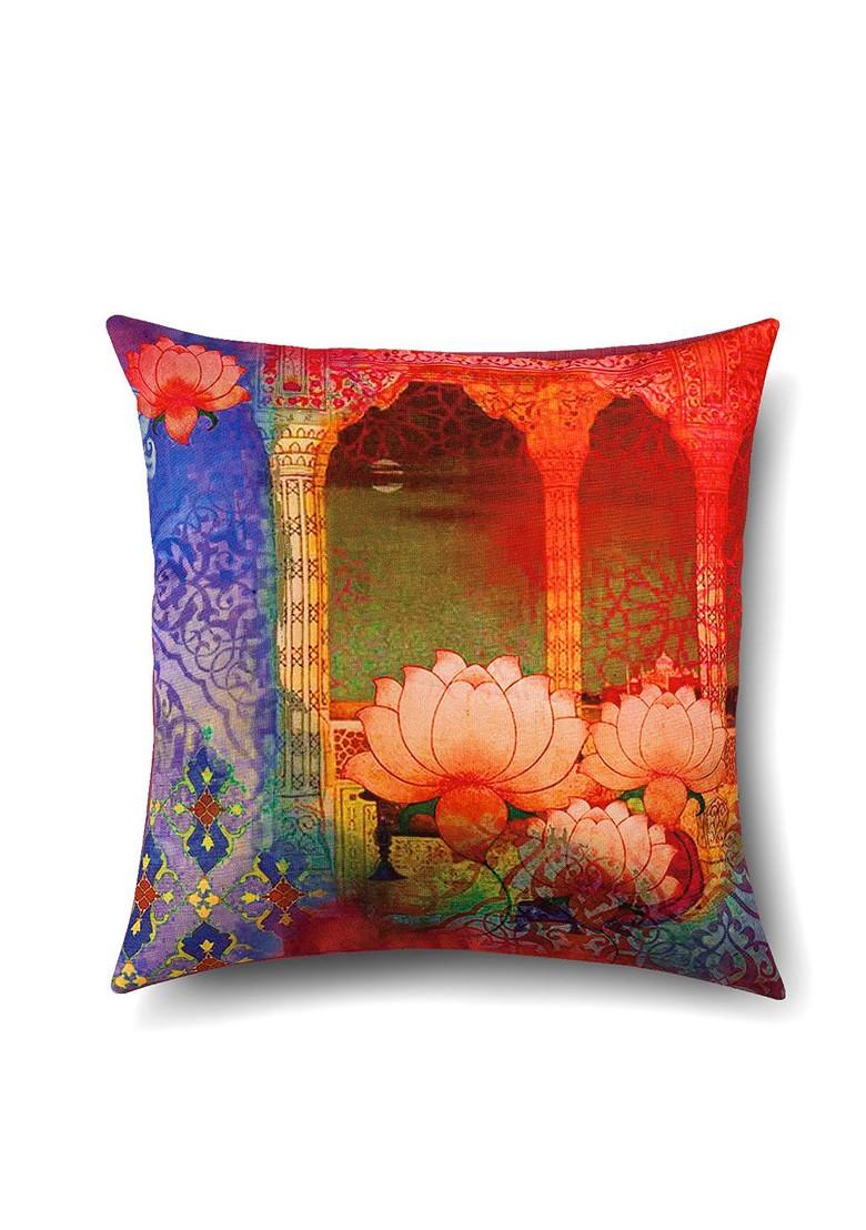 Multicoloured Set Of 5 16 X 16 Square Cushion Covers
