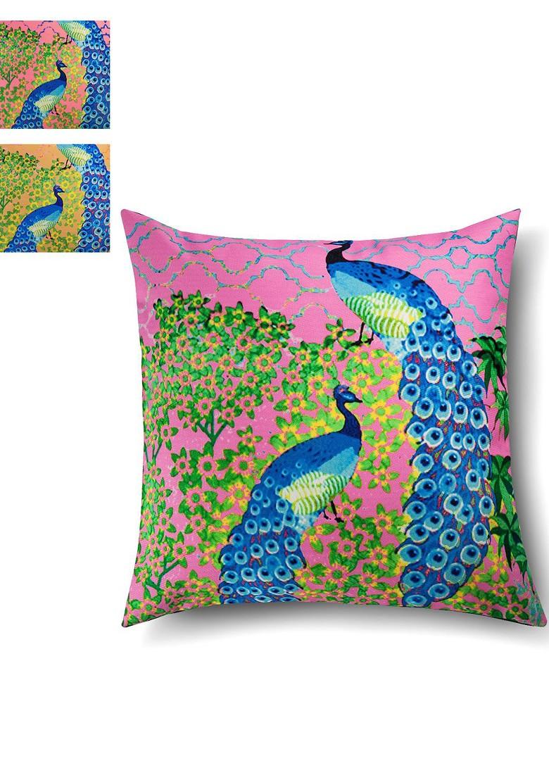 Multicoloured Set Of 3 16 X 16 Square Cushion Covers