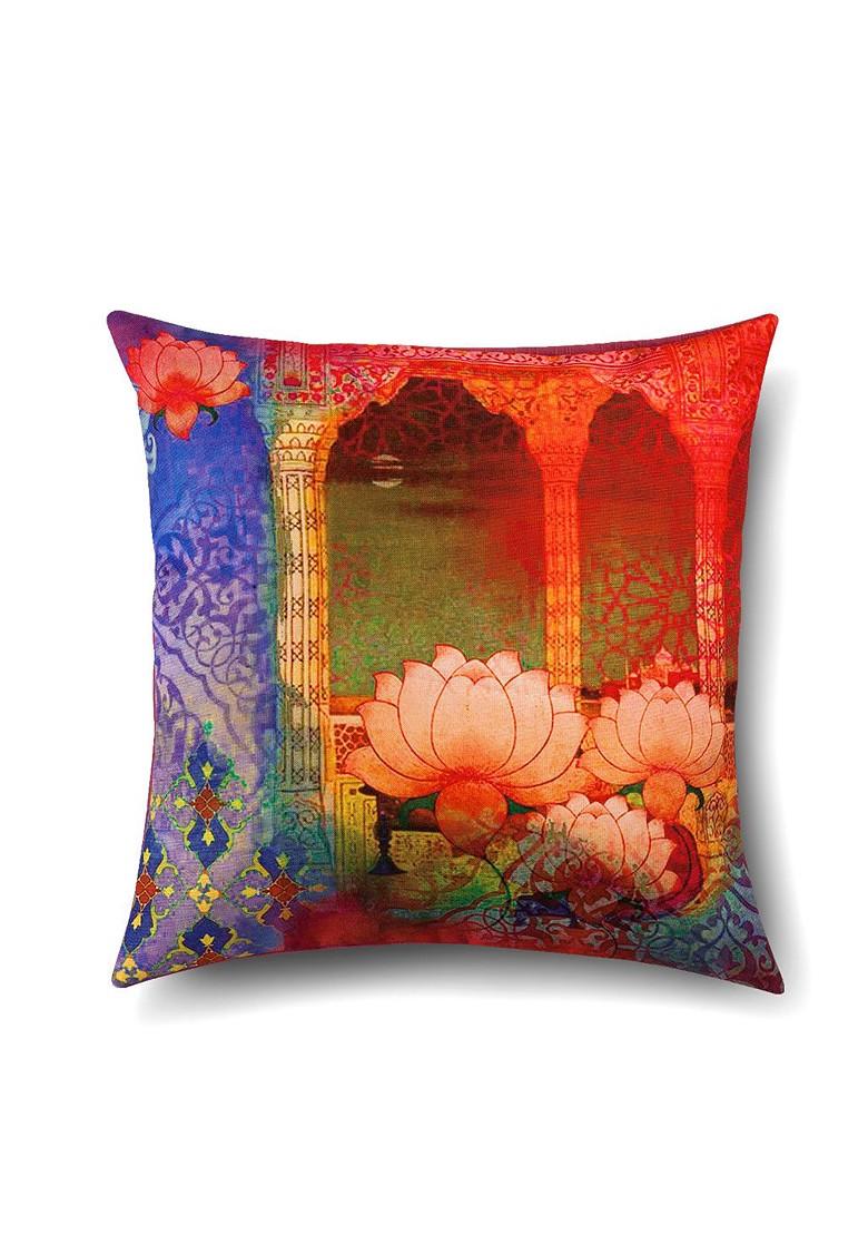 Multicoloured Set Of 5 16 X 16 Square Cushion Covers
