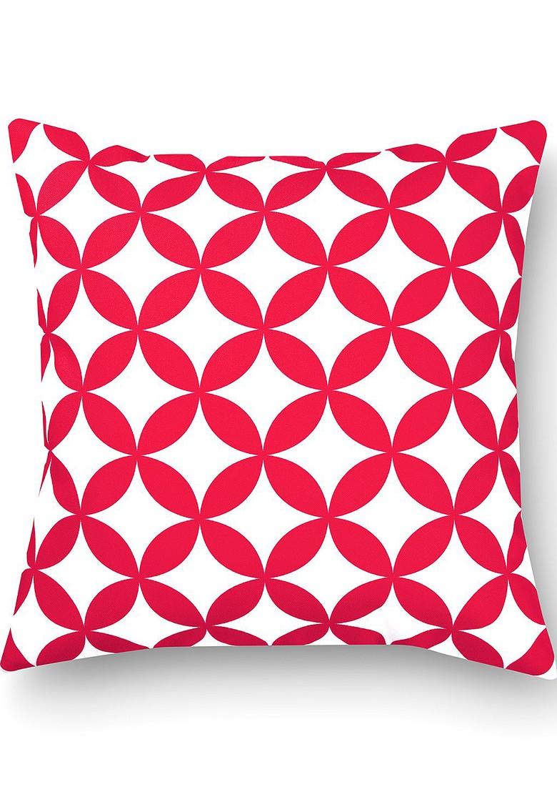 Pink And White Set Of 8 16 X 16 Square Cushion Covers