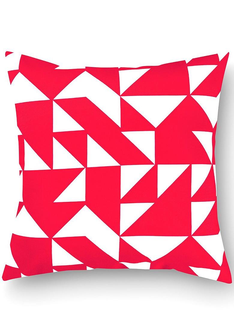 Pink And White Set Of 8 16 X 16 Square Cushion Covers