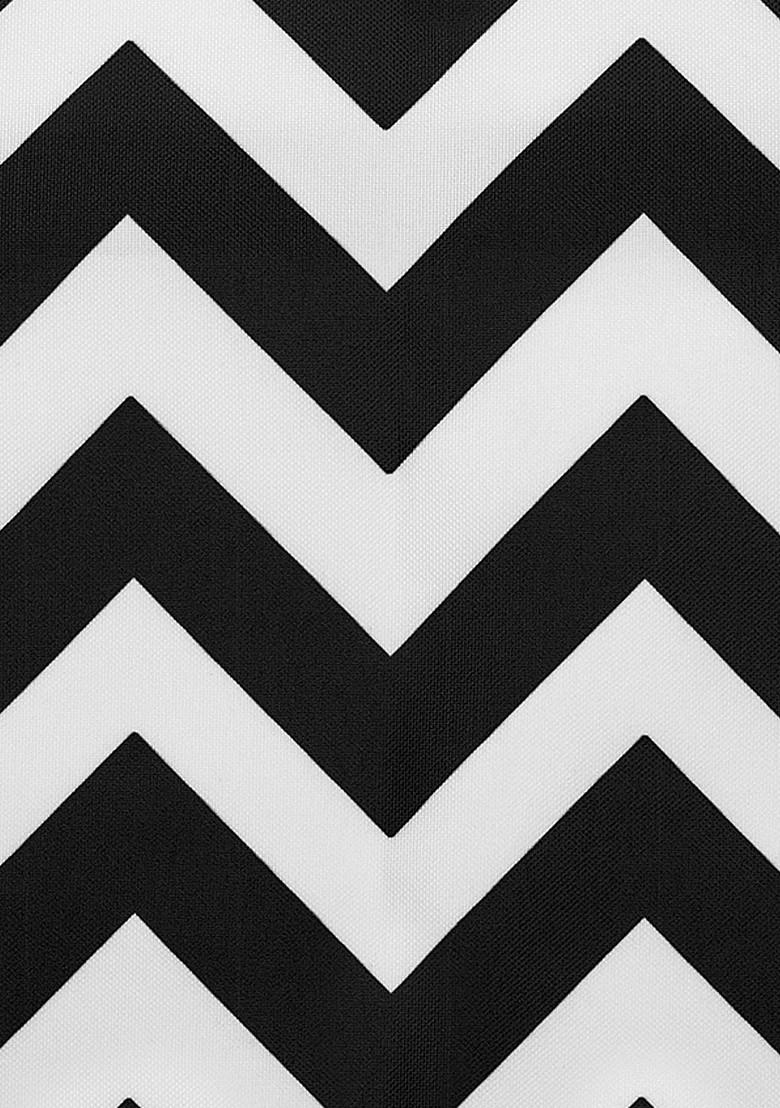 Black And White Set Of 8 Printed 16 X 16 Square Cushion Covers