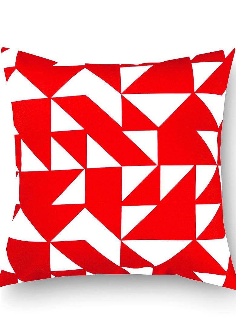 Red And White Set Of 8 16 X 16 Square Cushion Covers