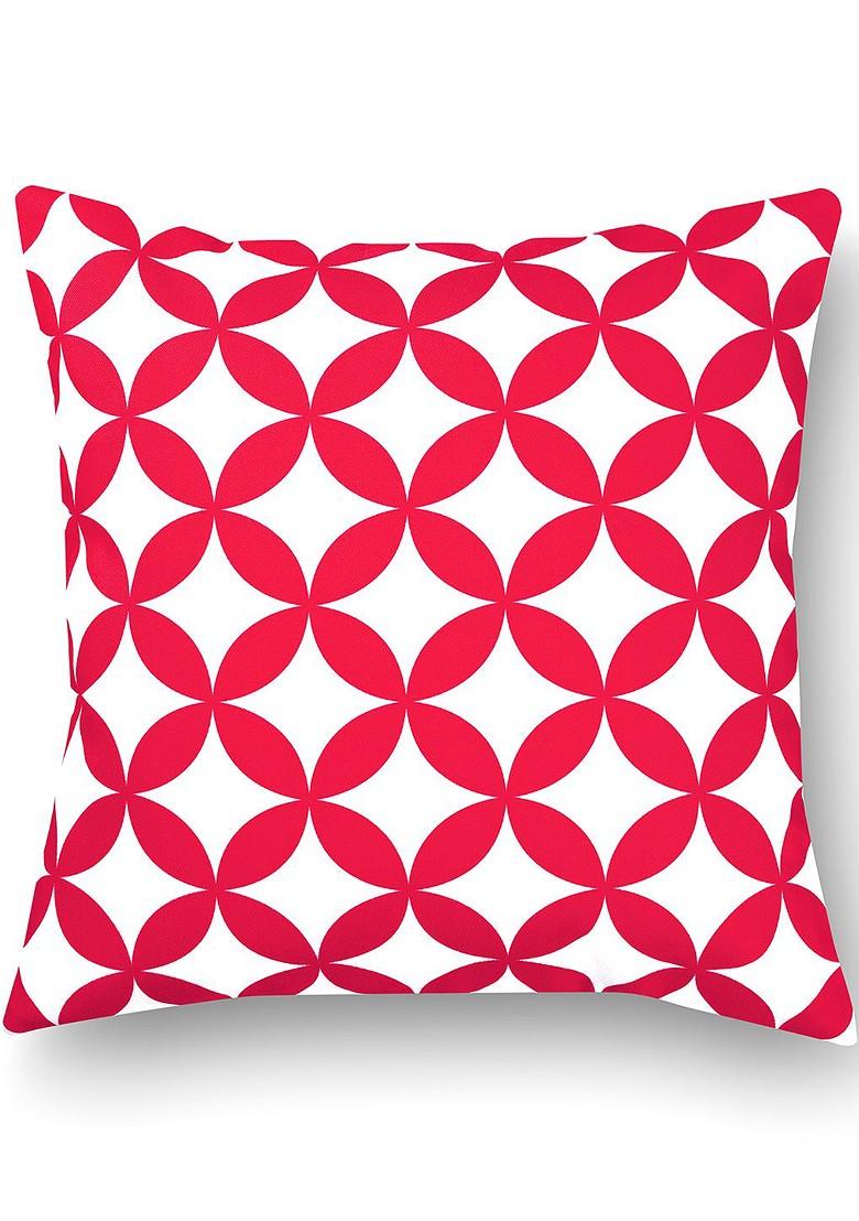 Pink And White Set Of 8 16 X 16 Square Cushion Covers