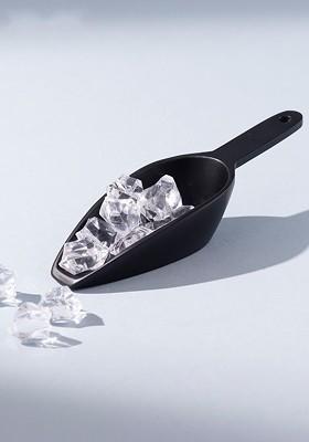 Black Stainless Steel Ice Serving Scoop