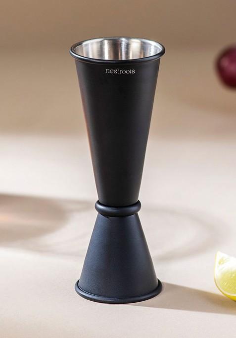 Black Stainless Steel Cocktail And Mocktail Peg Measure