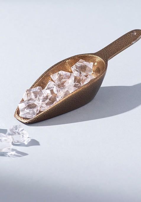 Yellow Stainless Steel Serving Spoon