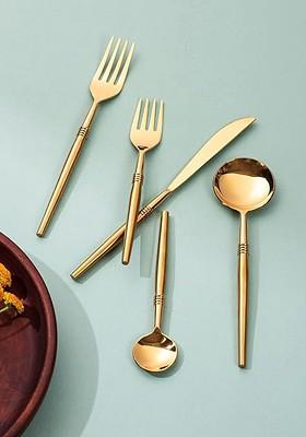 5Pcs Stainless Steel Cutlery Set