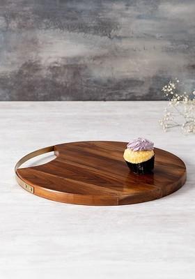 Brown Wood Serving Platter